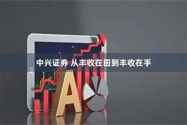 中兴证券 从丰收在田到丰收在手